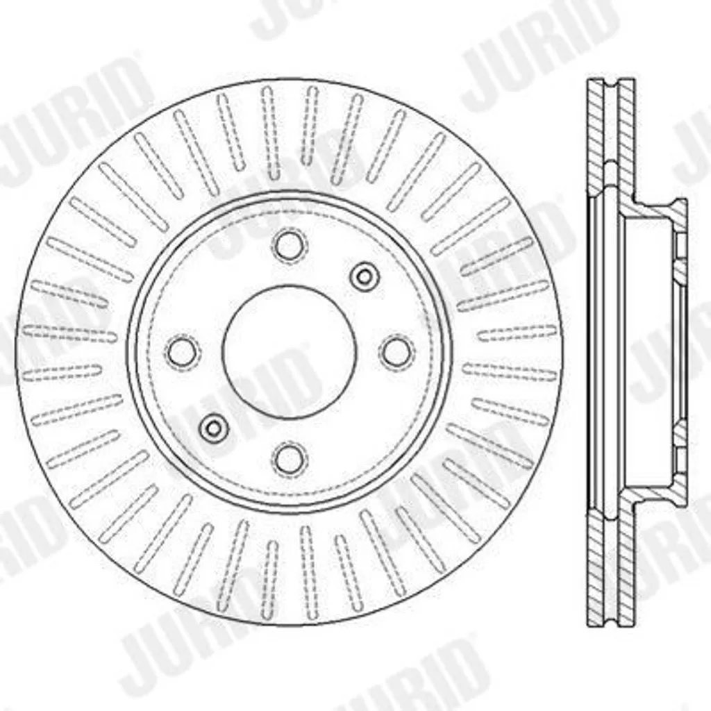 Stoppez les vibrations avec les disques de frein JURID 562554JC