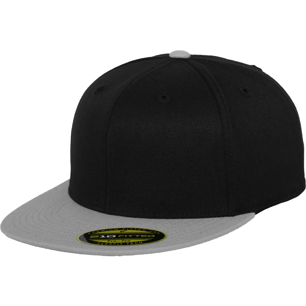 Berretto FLEXFIT 6210T Premium 210 Fitted S/M Nero/Grigio | Pro Style