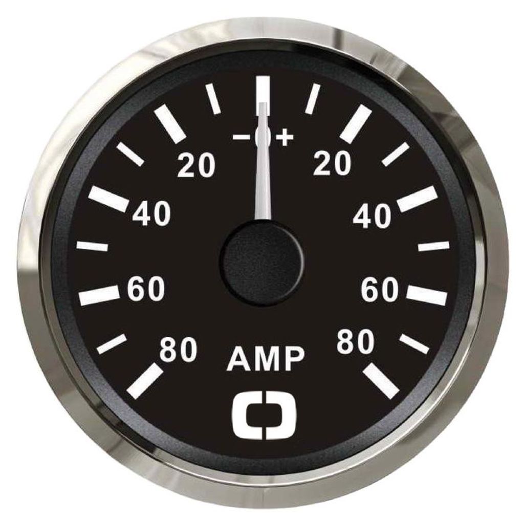 Amperemeter mit Shunt 80 A schwarz glänzend - Osculati 27.321.24