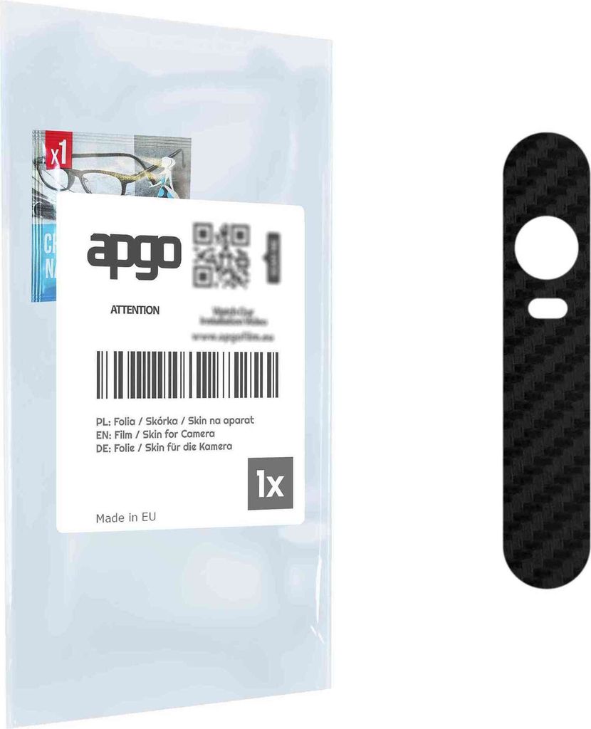 apgo Objektivschutz-Folie, Kameraschutz kompatibel mit Huawei Nexus 6P, Carbon-Imitation, Rückseite Schutzfolie für Kamera-Insel, Hinten Folie, k...