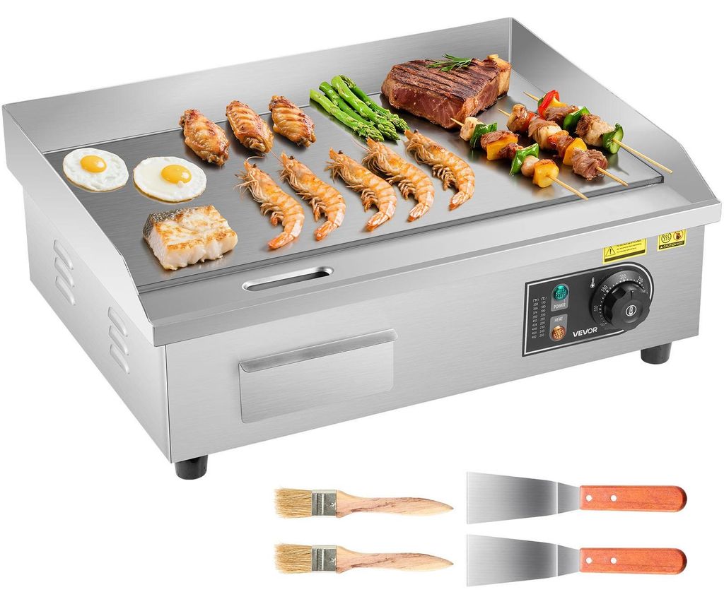 Gril électrique VEVOR Plaque de cuisson professionnelle Image du produit 