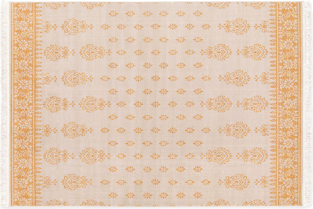 Fransenteppich LUIS, Serie "Franja", Beige, 120 x 170 cm