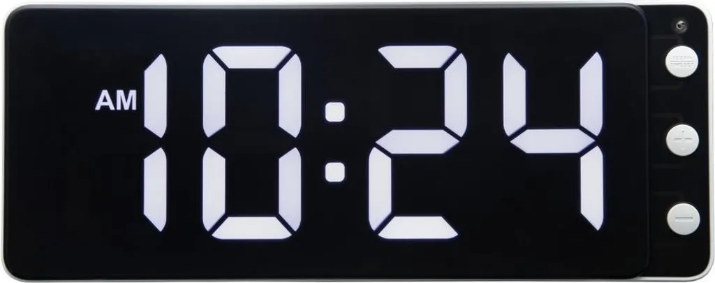 Horloge murale digitale NeXtime 3534WI blanche : fini le tic-tac !