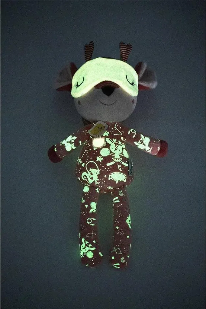 Doudou Biche Stella Lilliputiens Peluche Phosphorescente pour Bébé 30cm