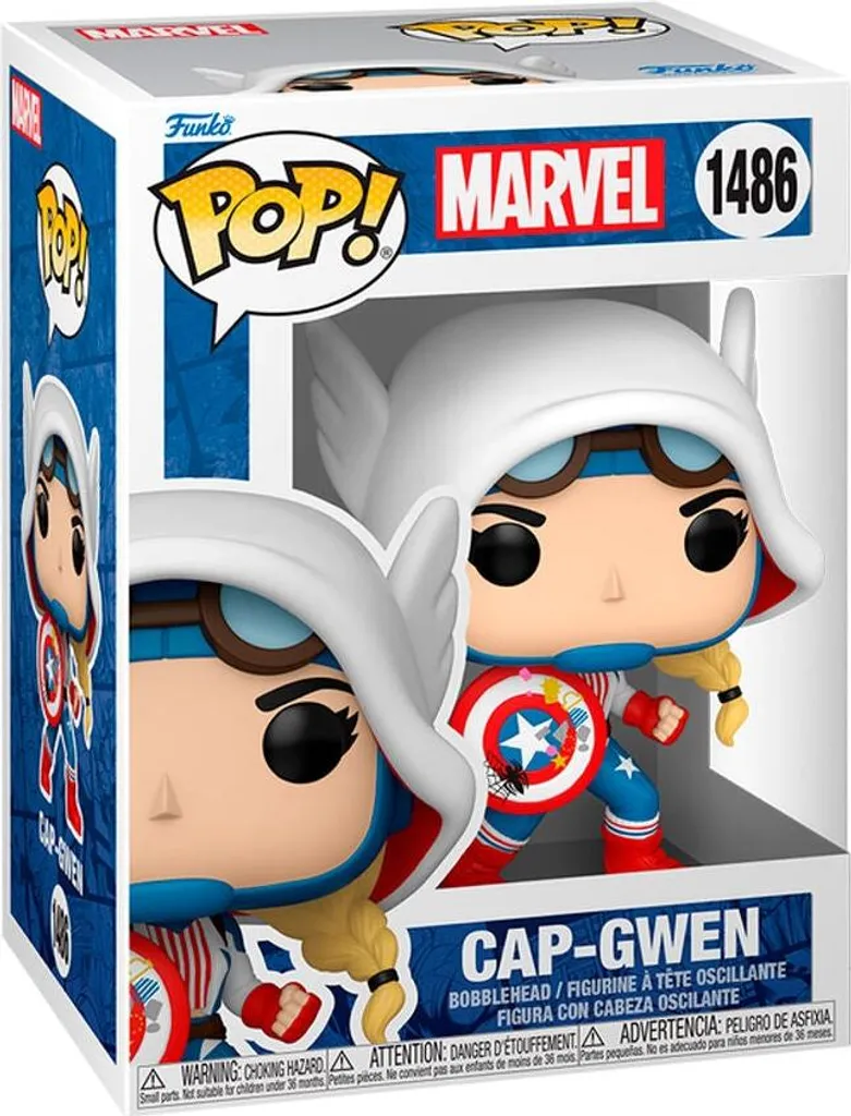 Décoration geek Marvel Cap-Gwen 15 cm - Figurine pour bureau et salon