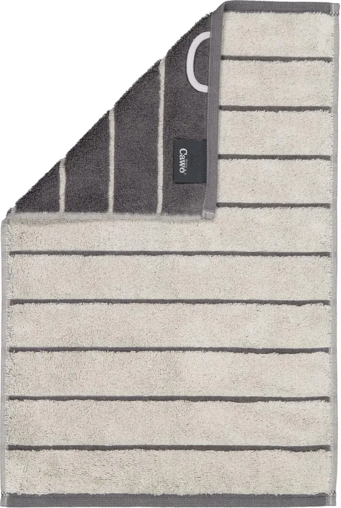 Cawö 6232 Asciugamano Grigio Fantasia 30x50 - Benessere in Cotone