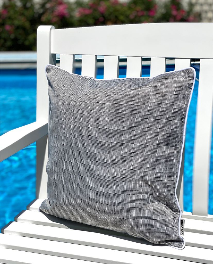 heimtexland ® Outdoor Deko Kissen Sitzkissen Lotus Effekt Produktbild 3