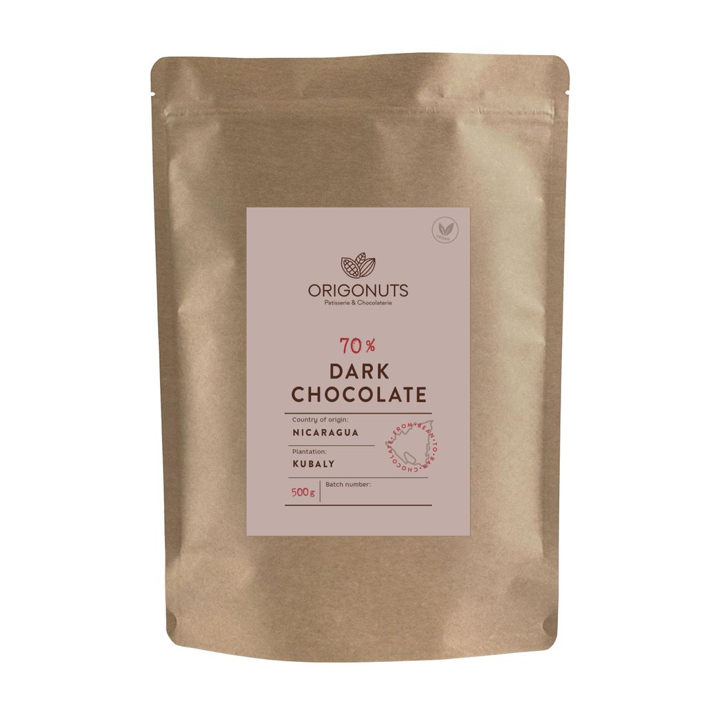 ORIGONUTS, Schokodrops, Bitterschokolade zum Schmelzen, Produktbild 