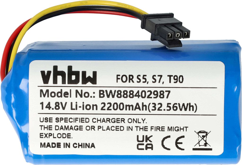 vhbw Akku kompatibel mit Qihoo T90, S7, S9, 360 S5, X9 Produktbild 