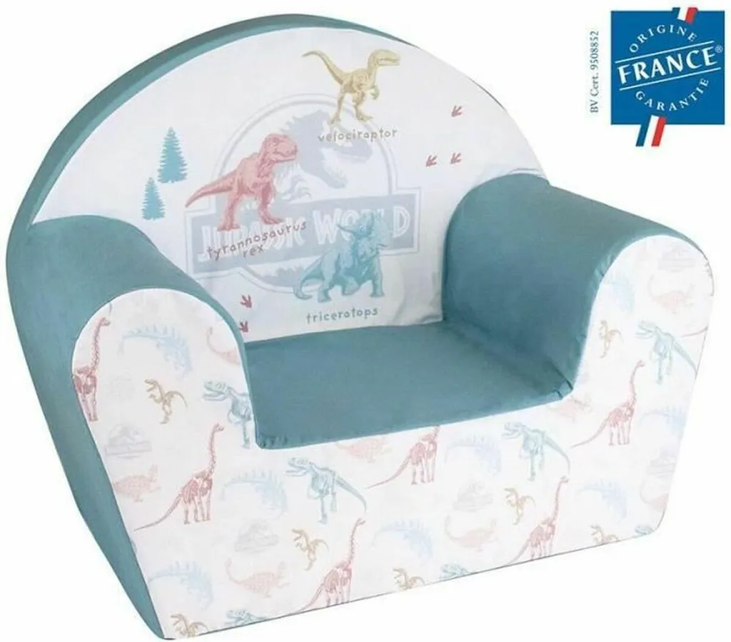 Fauteuil de lecture enfant JURASSIC WORLD pour chambre ou salon