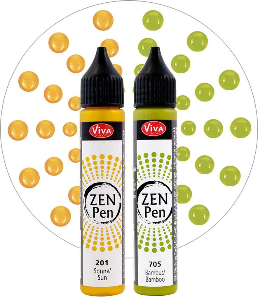 ViVA DECOR Zen-Pen Farbset "Lebensfreude" 2er Set
