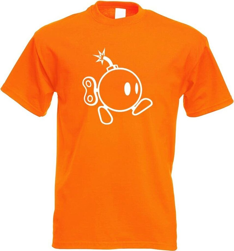 Kiwistar - T-Shirt - orange - Bomber Running Bomb Motiv Bedruckt Funshirt Design Print - mit Motiv Bedruckt - Funshirt Design - Sport - Freizeit - ...