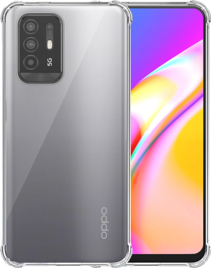 Smartphonica Phone Case geeignet für Oppo A94 5G / A95 5G / Reno 5Z / F19 Pro Plus Transparent Shockproof - Shockproof TPU SIlicone Backcover Case...