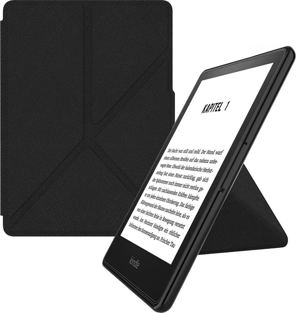 Origami Hülle Kindle Paperwhite 11 Gen 6,8" M2L3EK M2L4EK Kunstleder Schwarz