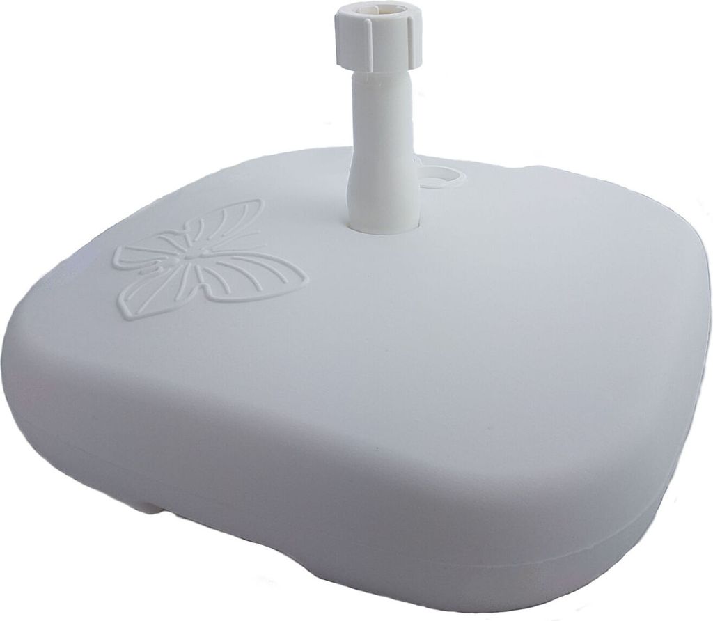 Pied de parasol en plastique - Couleur : blanc - à remplir Image du produit 