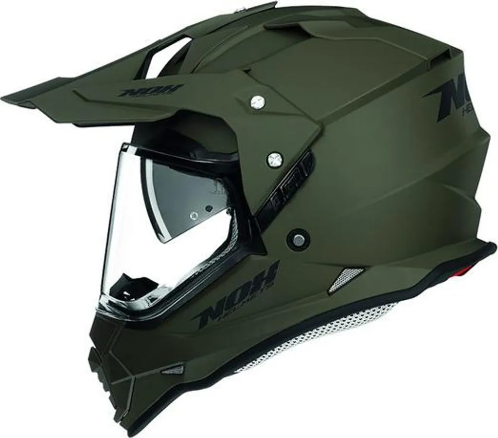 Casque Moto pour Trail et Cross NOX N312 Vert - Idéal pour l'Aventure
