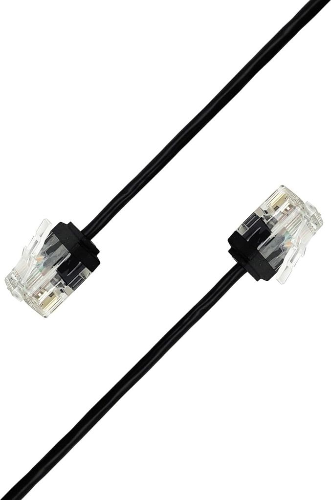 Elfcam - 30m Ethernet Kabel Cat 6A Ultra Slim 10Gbps 32AWG UTP OD2,8mm 500MHz, 10Gb Thin RJ45 Cat 6A Patch Cord für LAN, Router, Modem, Xb Laptop ...
