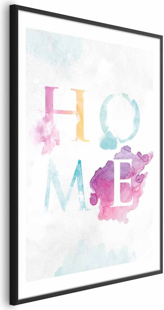 Posterpapier Poster - Rainbow Home 60x90 cm Text m-A-0751-ao-a