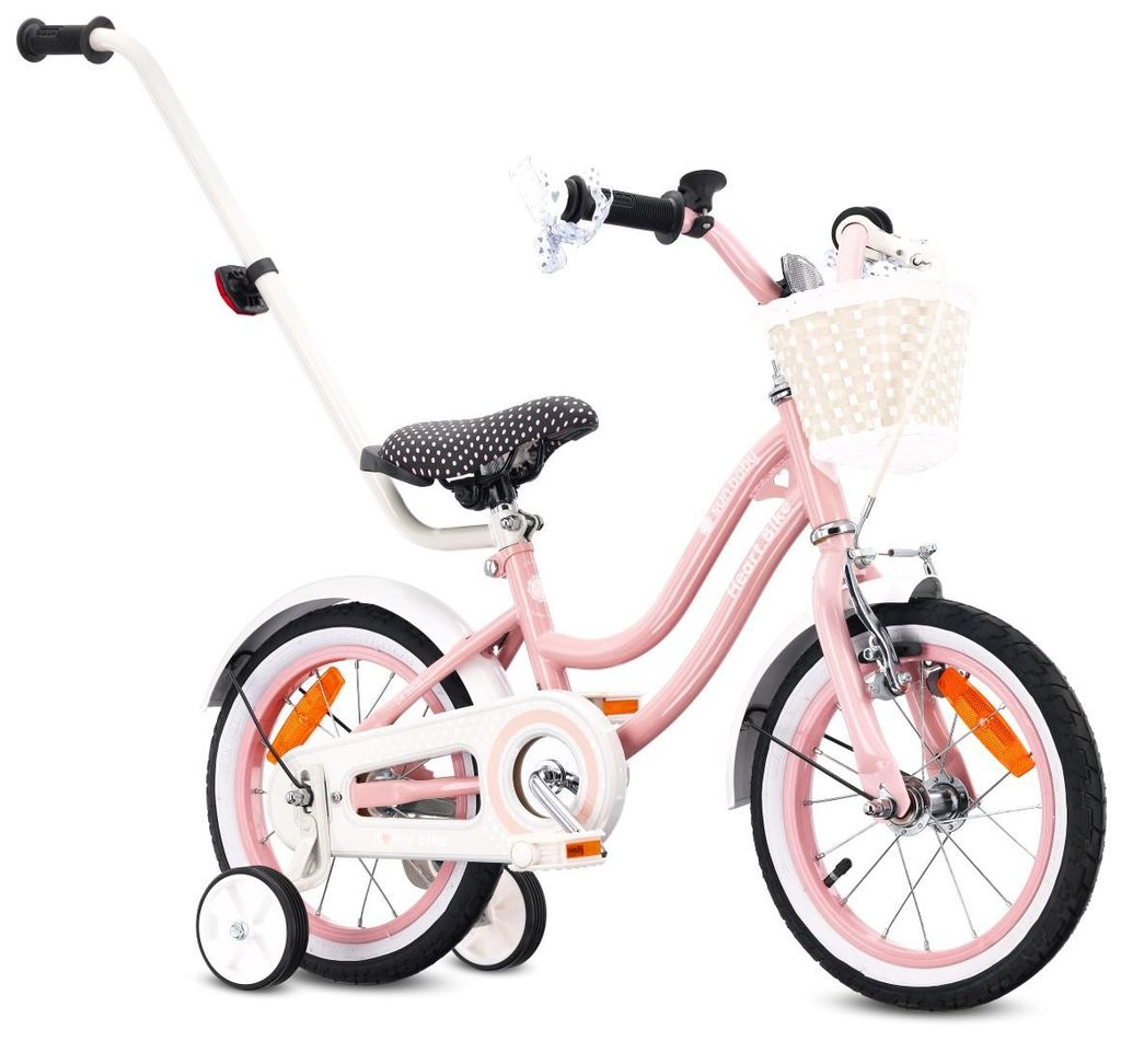 Detský bicykel 14 palcov 3-5 roky Heart Bike ružová Sun Obrázok produktu 