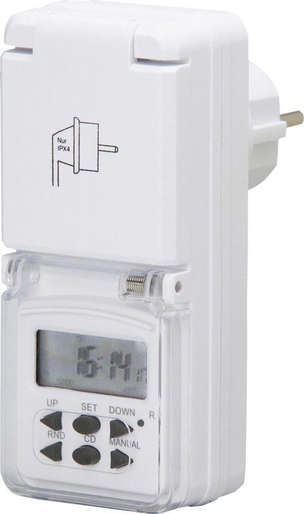 Wochenzeitschaltuhr mini 1.800 W mit Schutzabdeckung Produktbild 