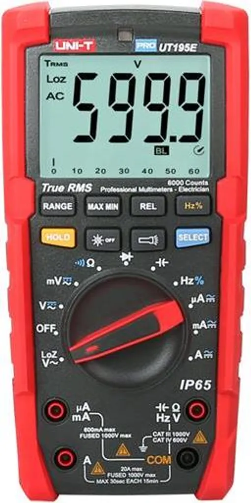 Multimètre UNI-T UT195E Robuste IP65 pour Maintenance Industrielle