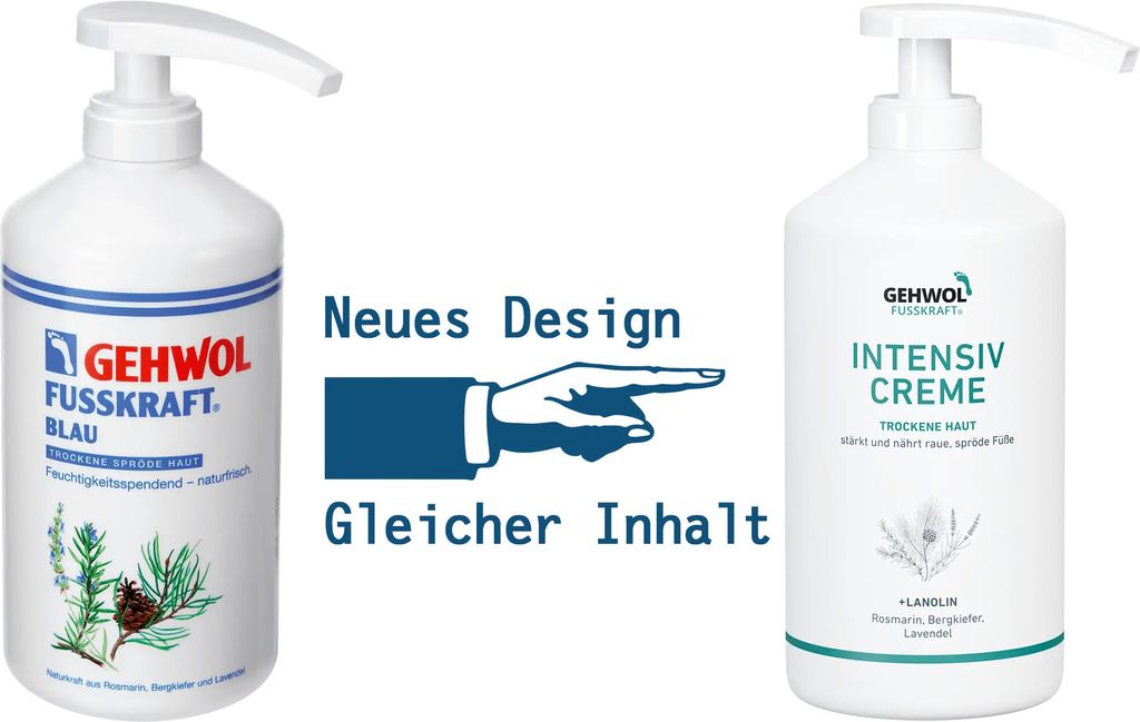 Gehwol - Fusskraft Blau / Intensiv Creme - 500ml trockene & Produktbild 2