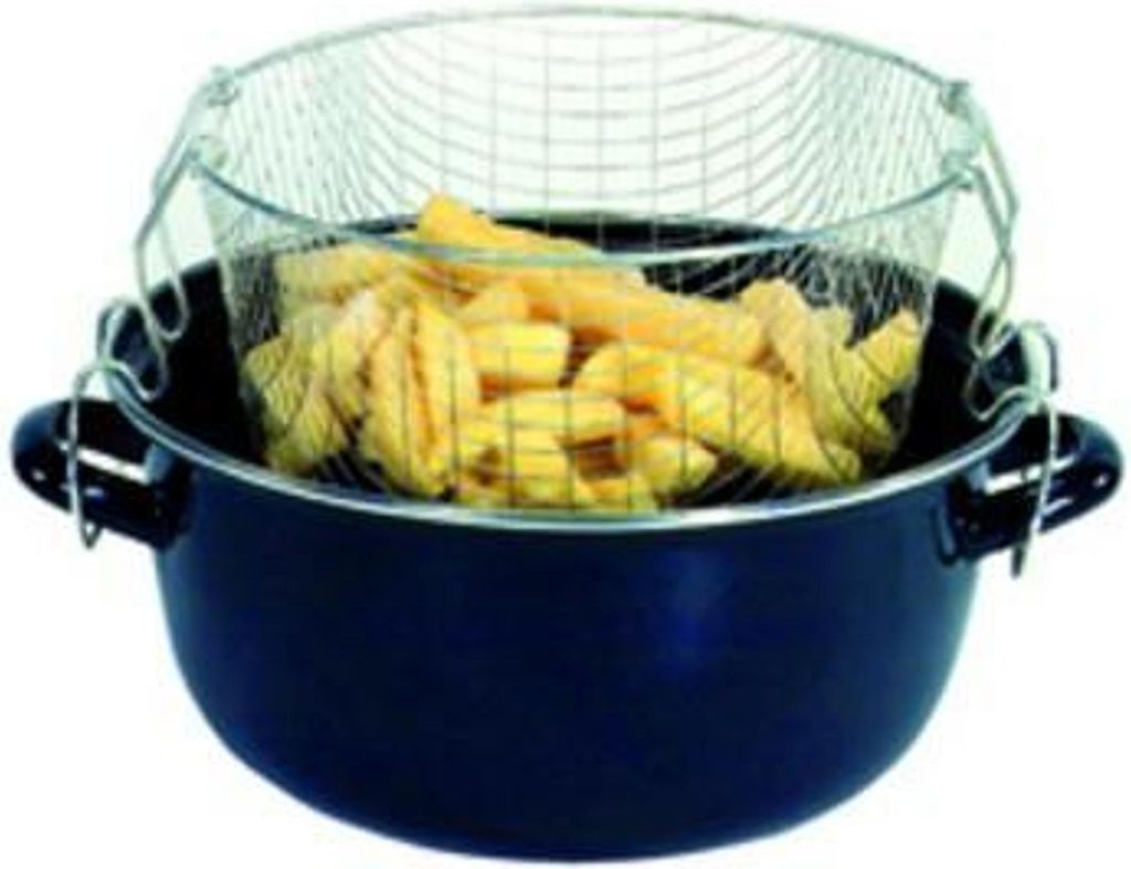 KARL KRÜGER Topf emailliert für Pommes Frites blau 120862 Immagine del prodotto 