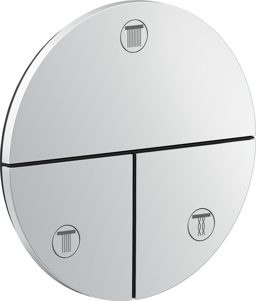 hansgrohe AXOR ShowerSelect ID Ventil, 3 Verbraucher, Unterputz, rund, 36779000