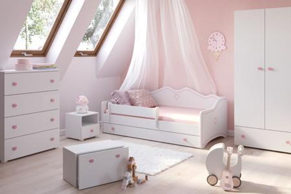 Letto per bambini Emma 140x70 rosa Immagine del prodotto 