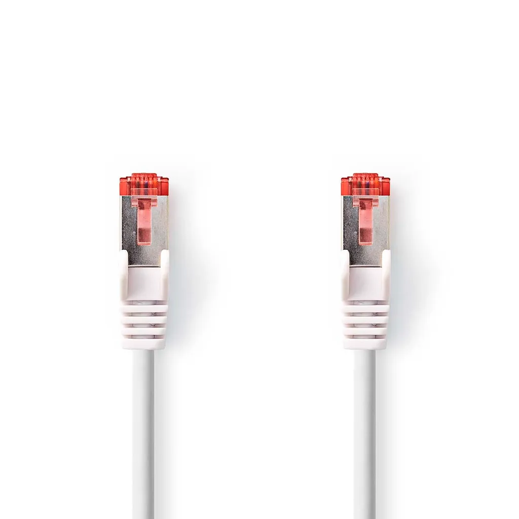Patch Cable CAT6 Bianco 0,25 m - S/FTP LSZH - Connessione RJ45 Premium