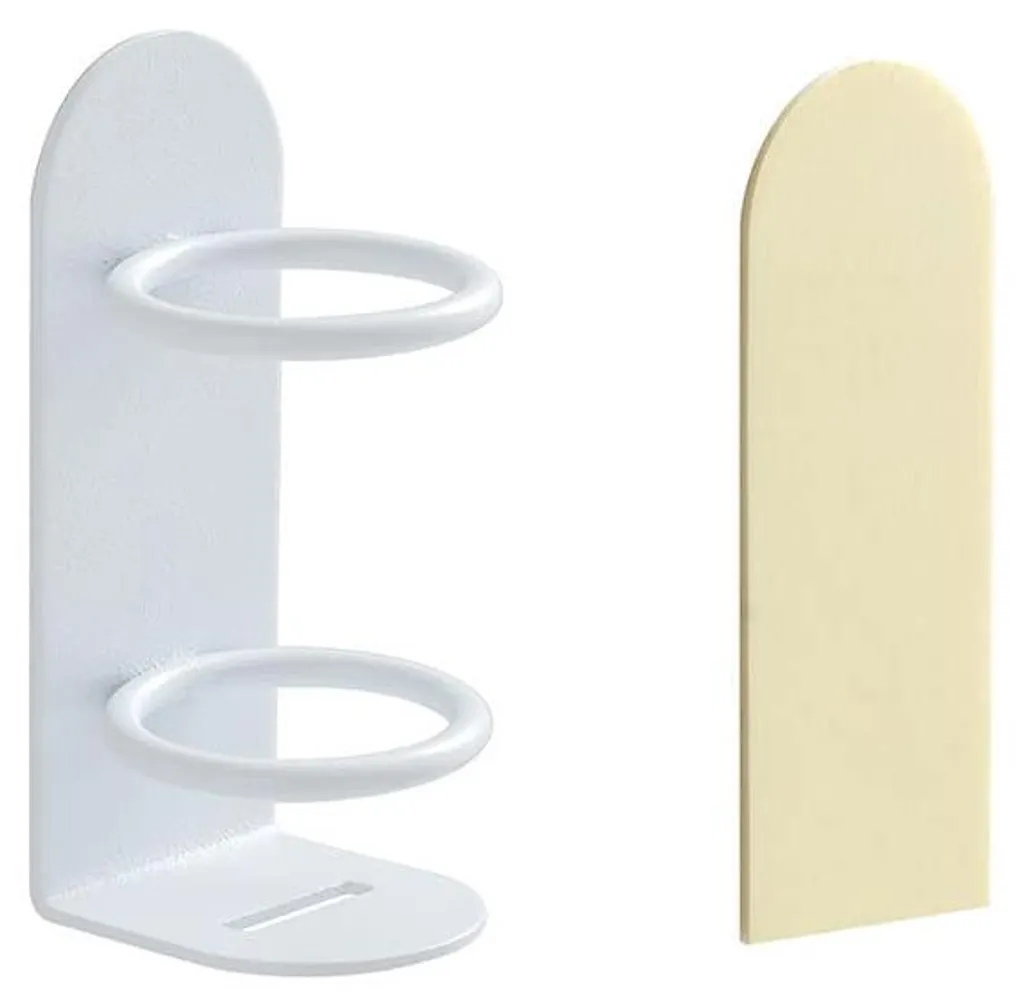 Support de Rangement Mural Blanc pour Brosse à Dents Électrique et Soin