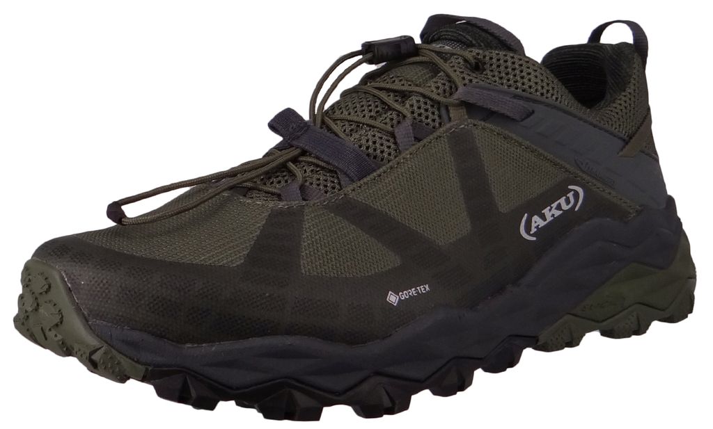 AKU Flyrock GTX - Bottes De Randonnée Homme étanches - Couleurs Disponibles : Blue/Lime Taille 13 Et Black/Orange Taille 7