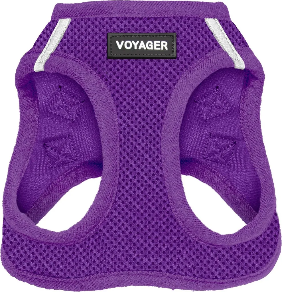 Harnais Chien Facile à Enfiler pour Ballade - Maille Violette S