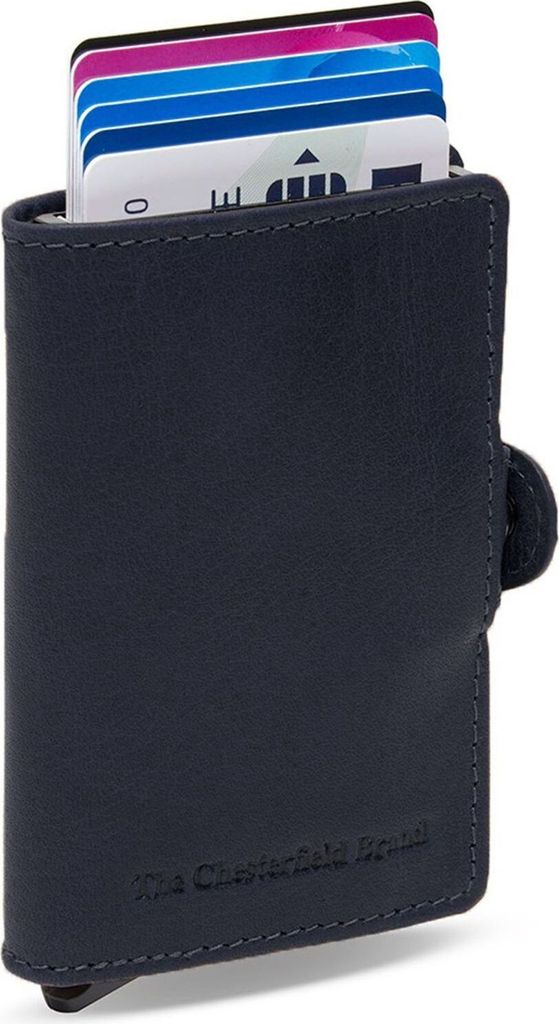 The Chesterfield Brand Leder Kartenetui Albury Cardholder Navy dunkelblau