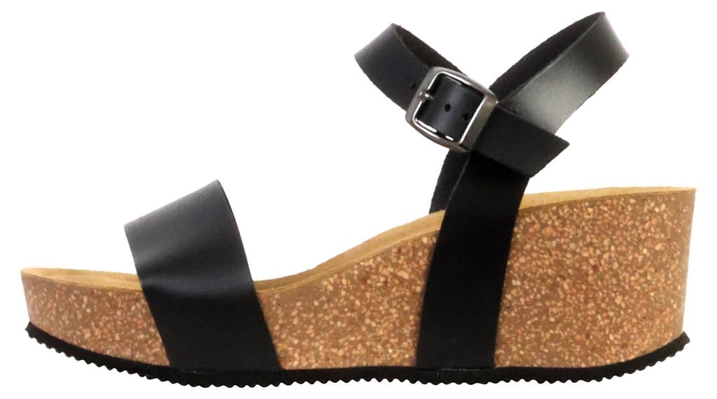 Noga Laura Edge Leder-Keilsandaletten