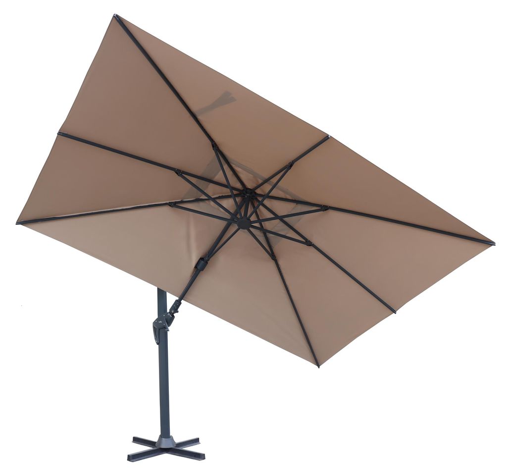 osoltus KOS Ampelschirm Classic Medium 2,5 x 3,6 m taupe