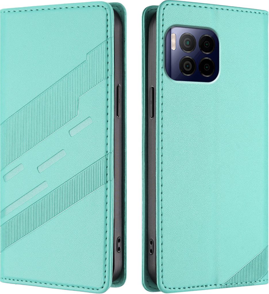 Hülle für T-Mobile REVVL 7 Pro, Kunstleder Brieftaschen Handyhülle mit Kartenfach und Standfunktion Türkis