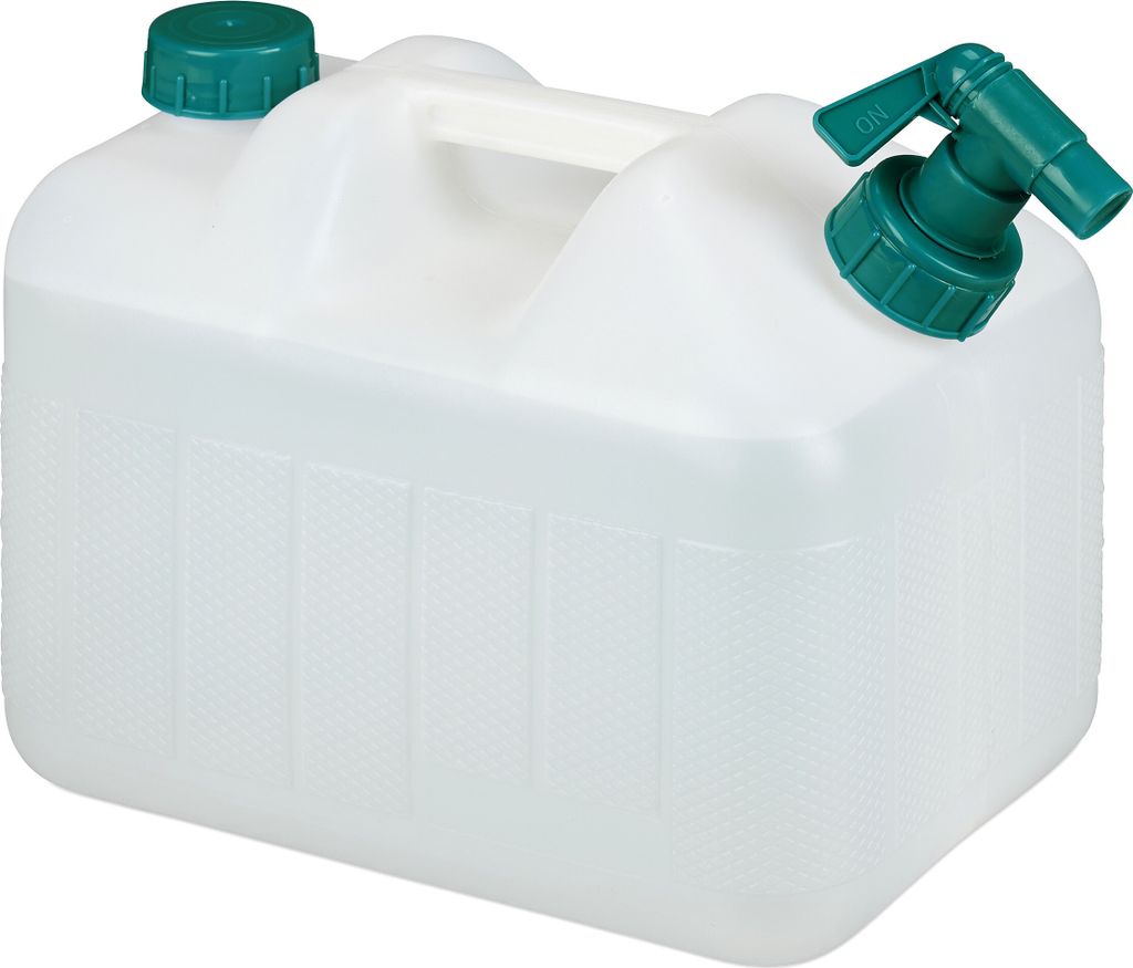 Tanica per acqua Relaxdays con rubinetto, 10 litri, Immagine del prodotto 