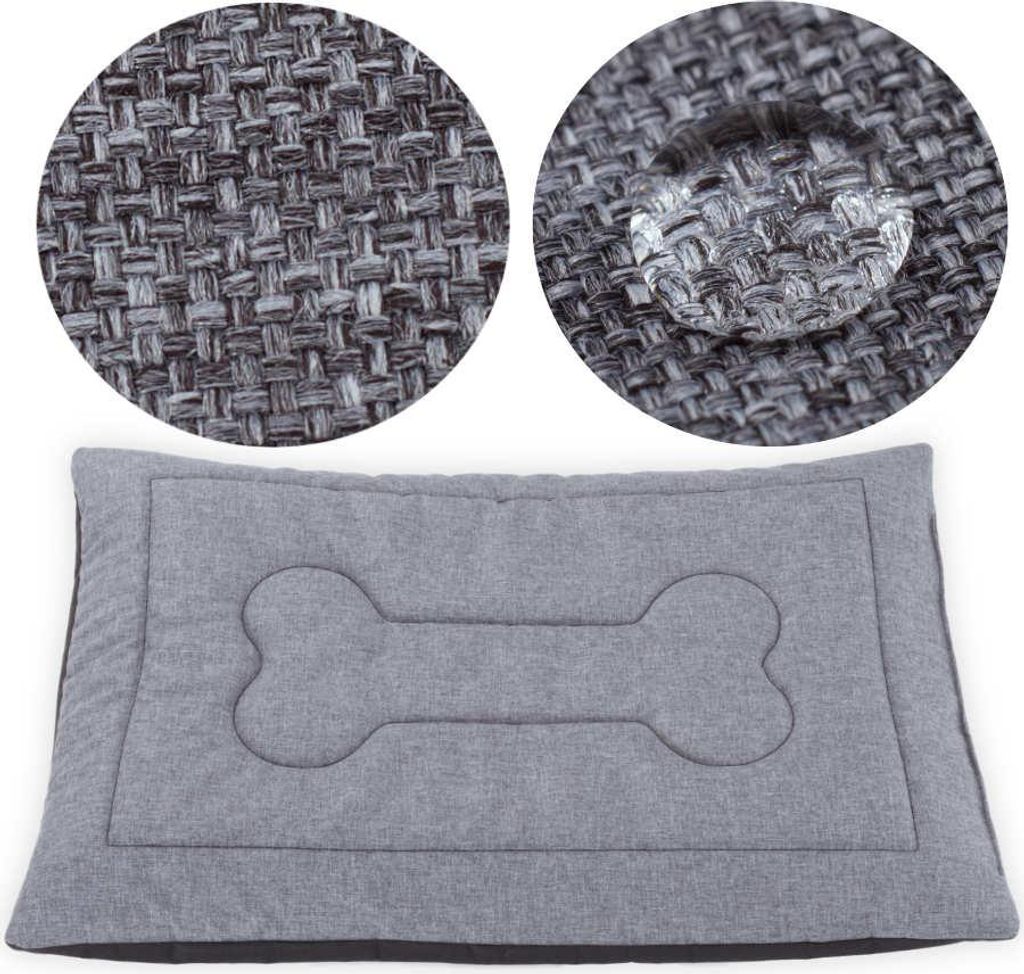 Hundebett für Katzen, Hundematte, Welsti grau M 70x50