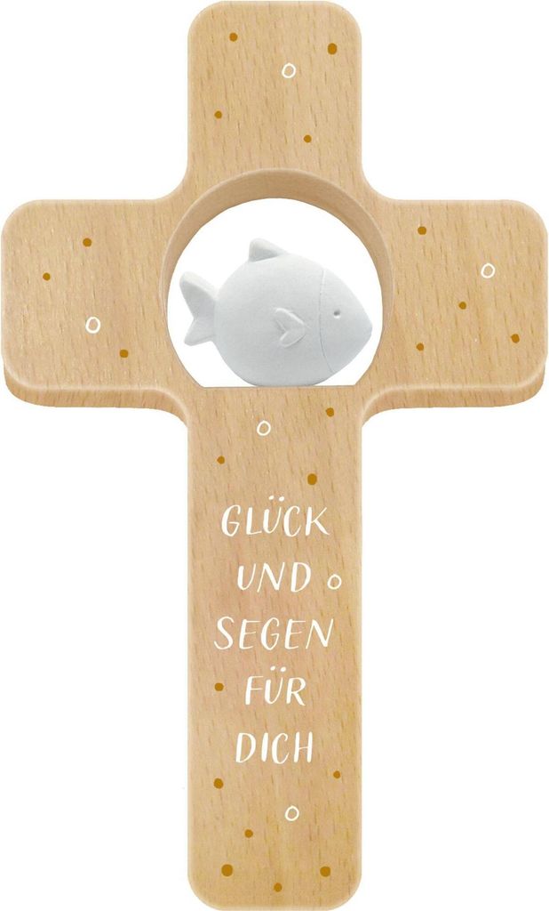 Holzkreuz - Glück und Segen für dich