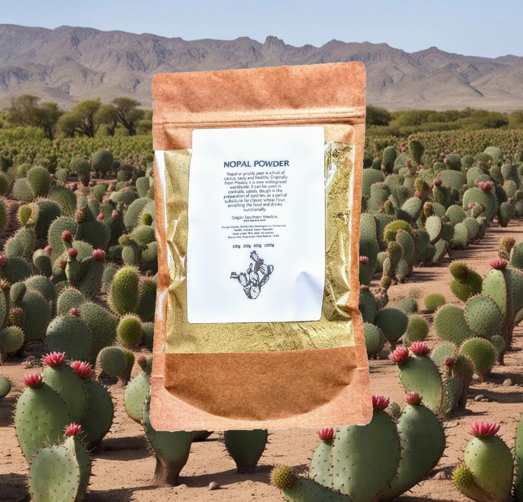 Nopalpoeder voor smoothies (Opuntia ficus-indica), 450 gram Productafbeelding 