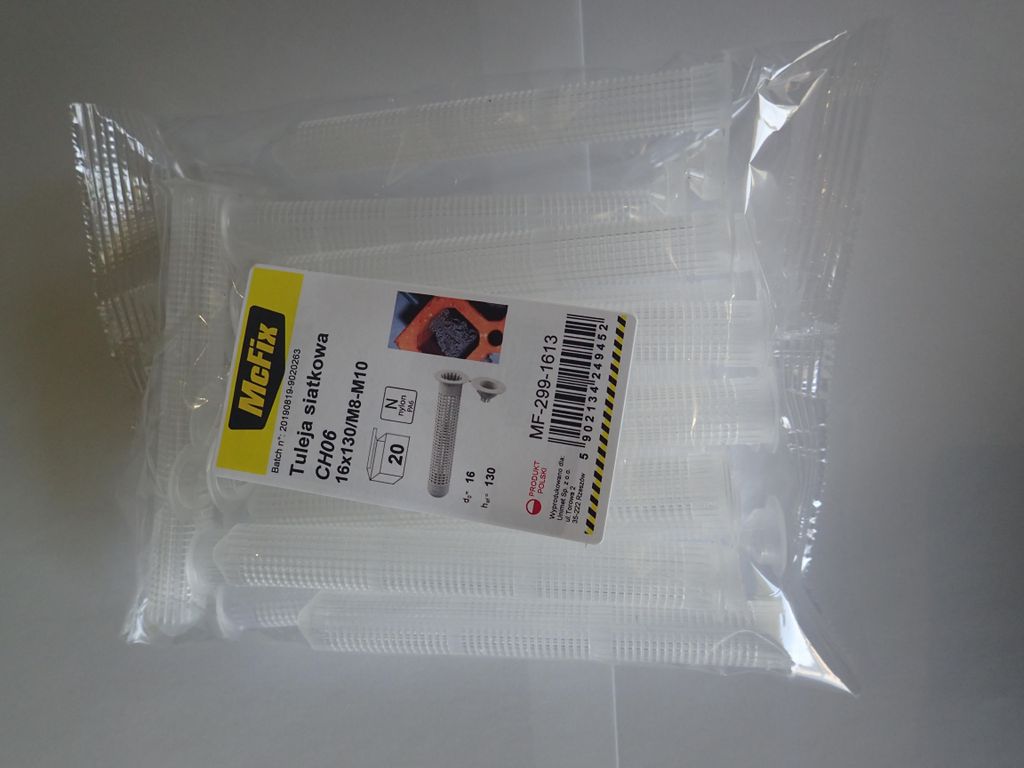 Kunststoff-Netzhülle für Harze 16 x 130 mm, 20 Stück - MF-299-1613