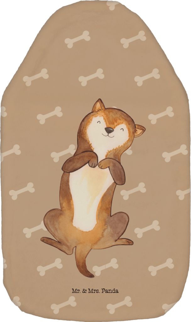 Mr. & Mrs. Panda Wärmflasche Hund Streicheln - Hundeglück - Geschenk, Sprüche, wärmebeutel, Hundeliebe, Bauch, Süß, Wärmekissen, gummi, mit ...