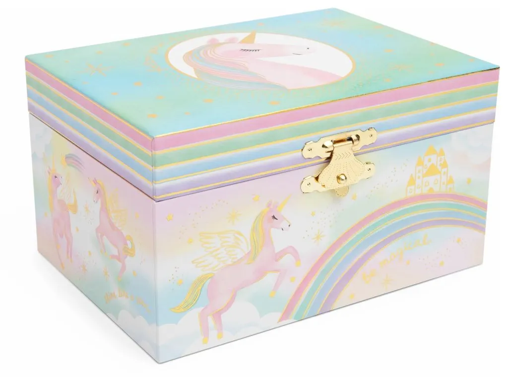Finissez-en avec le désordre : Boîte à bijoux Licorne musicale enfant