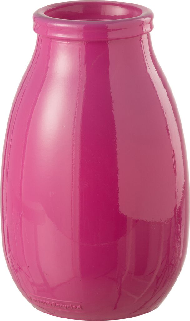 J-Line Vase Glass Orange Pink Large