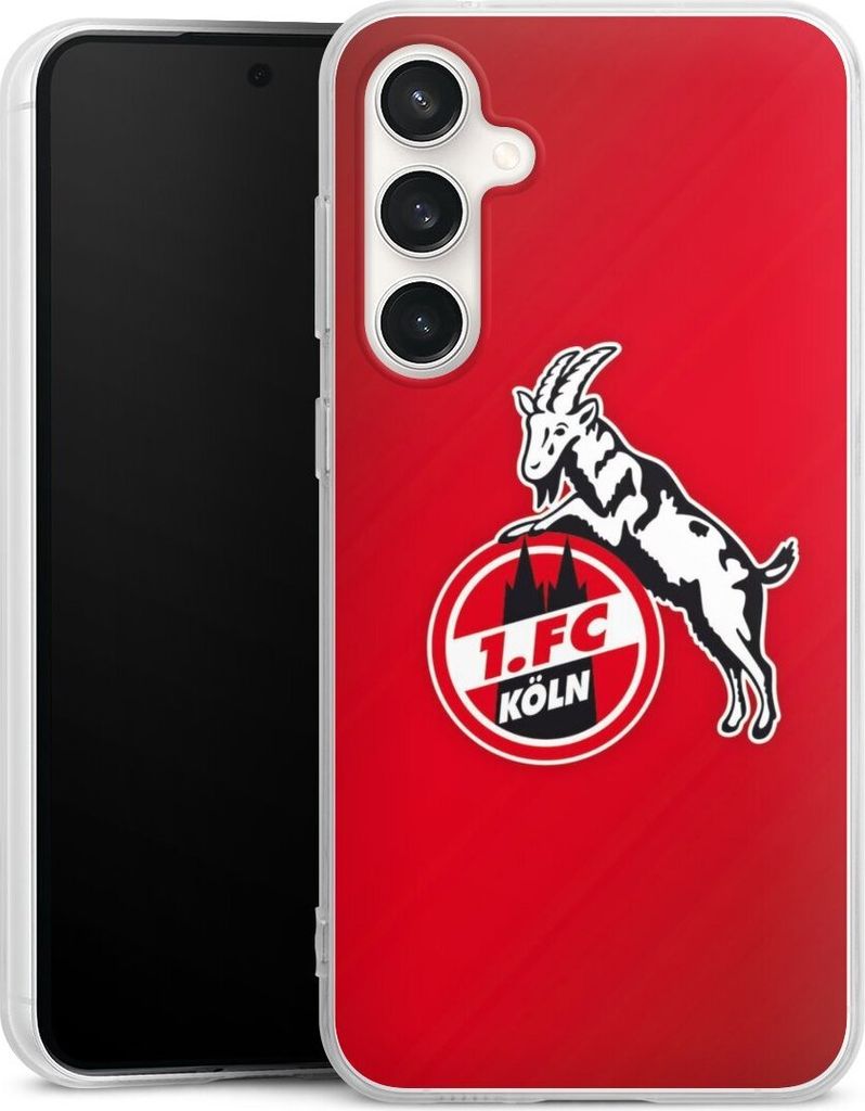 DeinDesign Handyhülle für Samsung Galaxy S23 FE Silikon Hülle Case Smartphone Schutzhülle 1. FC Köln EffZeh Offizielles Lizenzprodukt