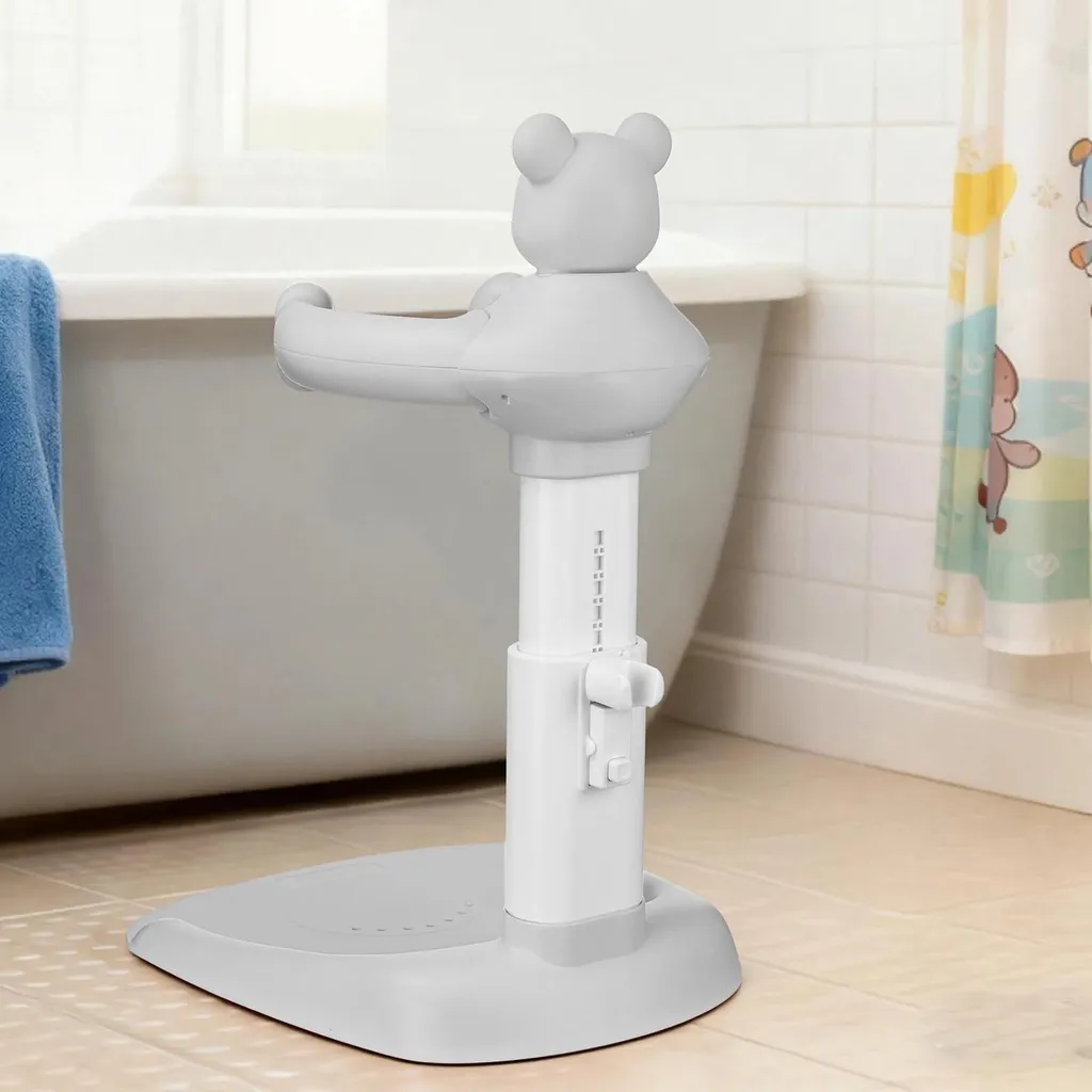 Siège de douche pour bébé ergonomique - Modèle ajustable Confort+ gris