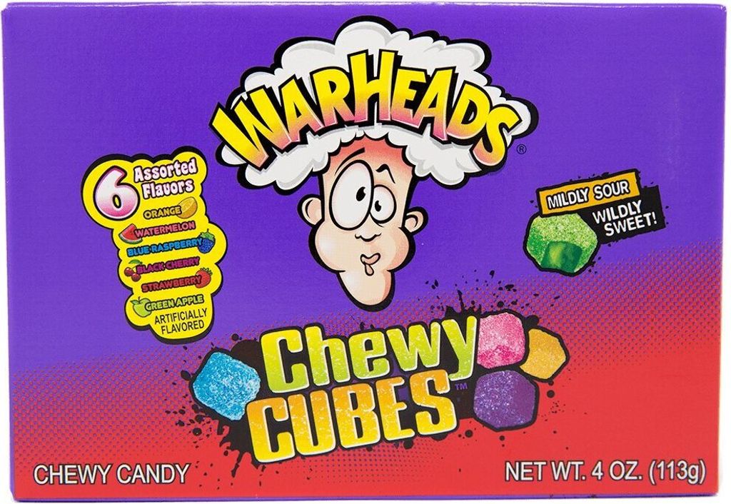Warheads Chewy Cubes 113g - (USA - Import) Produktbild 