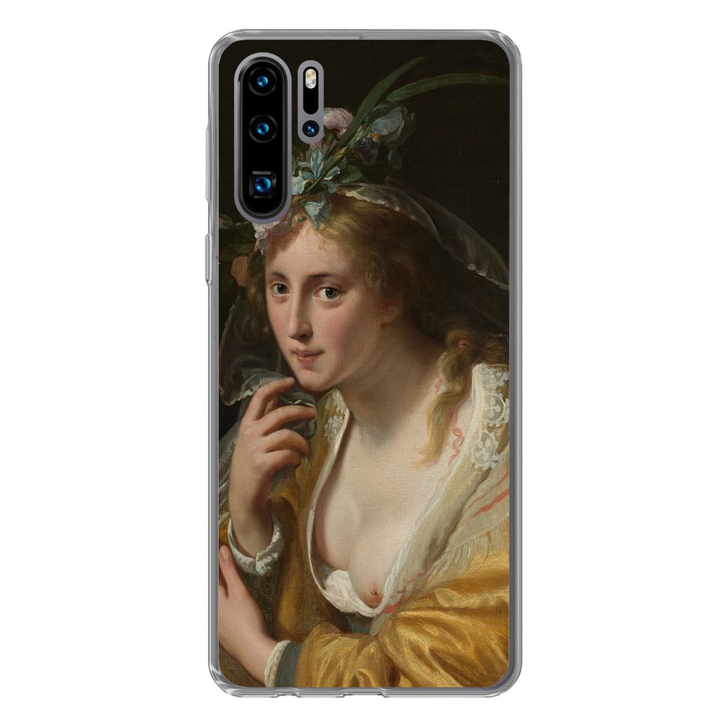 MuchoWow Handyhülle Schutzhülle Hülle für Huawei P30 Pro Eine Hirtin - Gemälde von Paulus Moreelse Silikon Softcase Handy Hülle - Schutzdeckel