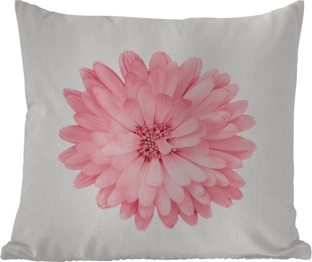 MuchoWow Outdoor Kissen - Blumen - Rosa - Kamille - 45x45 cm - Wetterfest - Lounge Kissen - Fotokissen - Dekoratives Kissen